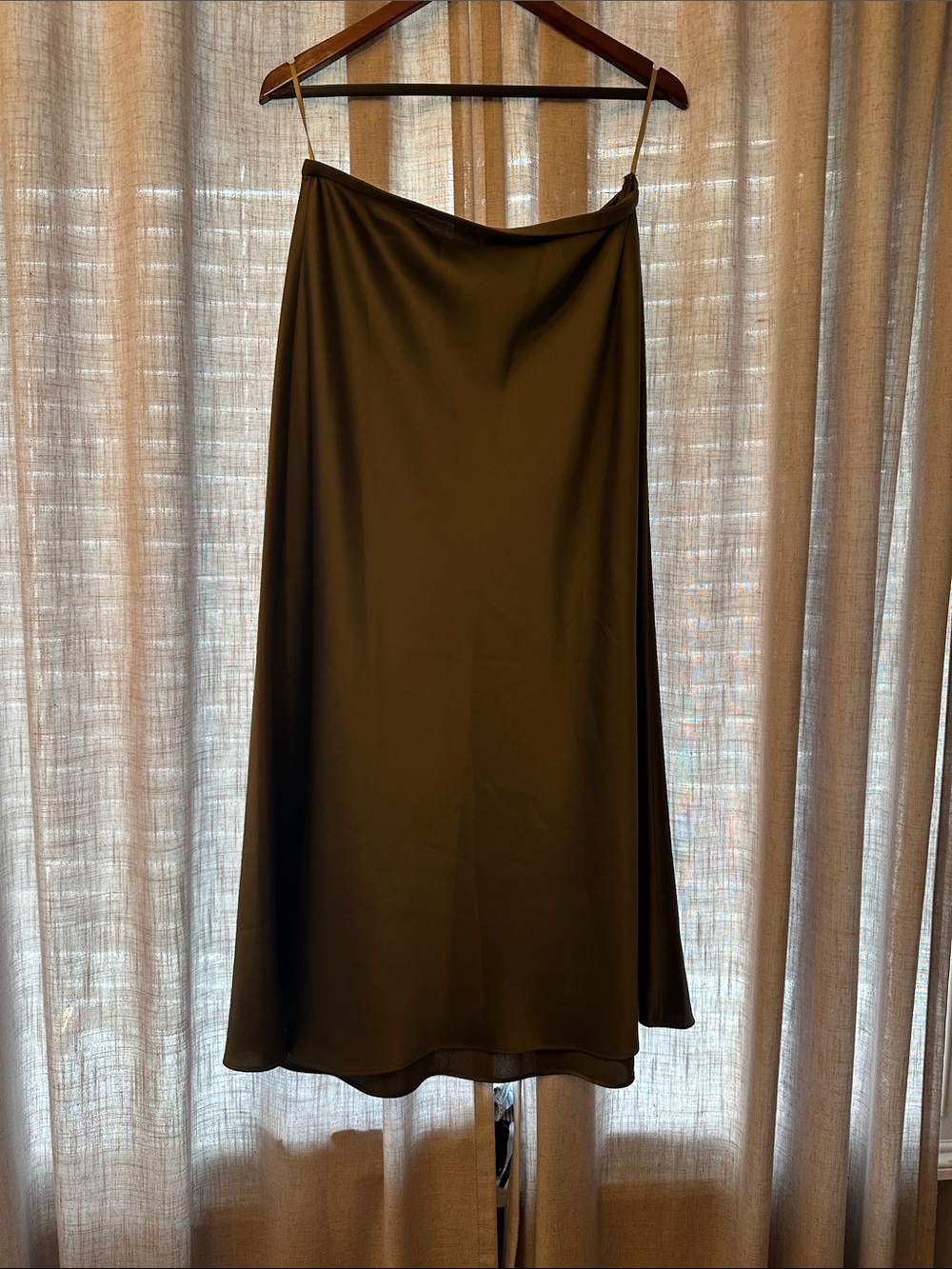 Uniqlo Olive Green Maxi Skirt